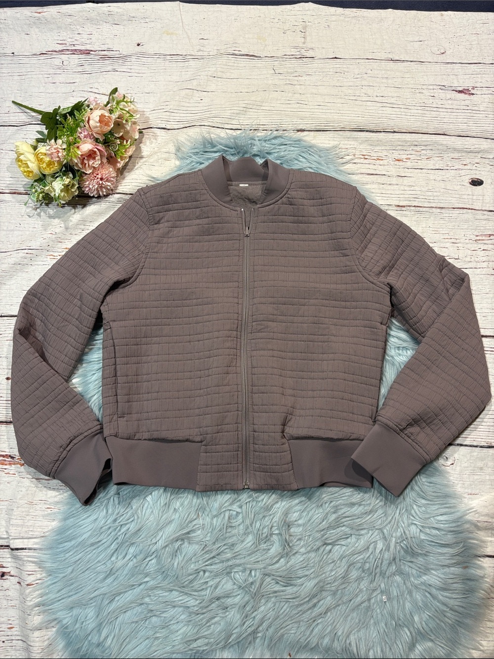 Lululemon Serene Travels Bomber Reversible Jacket Lunar Rock